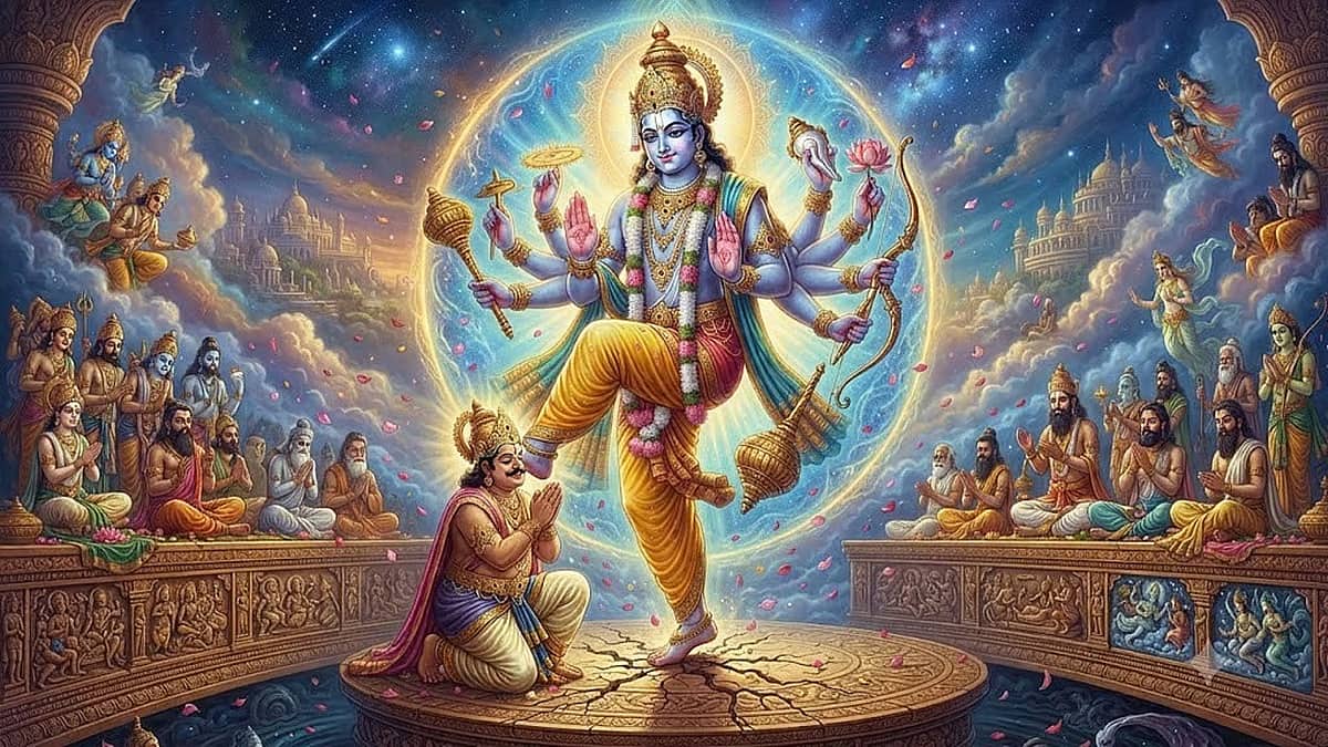 ಅಹಂಕಾರದ ಶರಧಿಯಲ್ಲಿ ಮಿಂದೆದ್ದ ಪ್ರಹ್ಲಾದನ ಮೊಮ್ಮಗ 'ಮಹಾ ಬಲಿ ಚಕ್ರವರ್ತಿ'ಯನ್ನು ಪಾತಾಳಕ್ಕೆ ತುಳಿದ ವಾಮನ!
