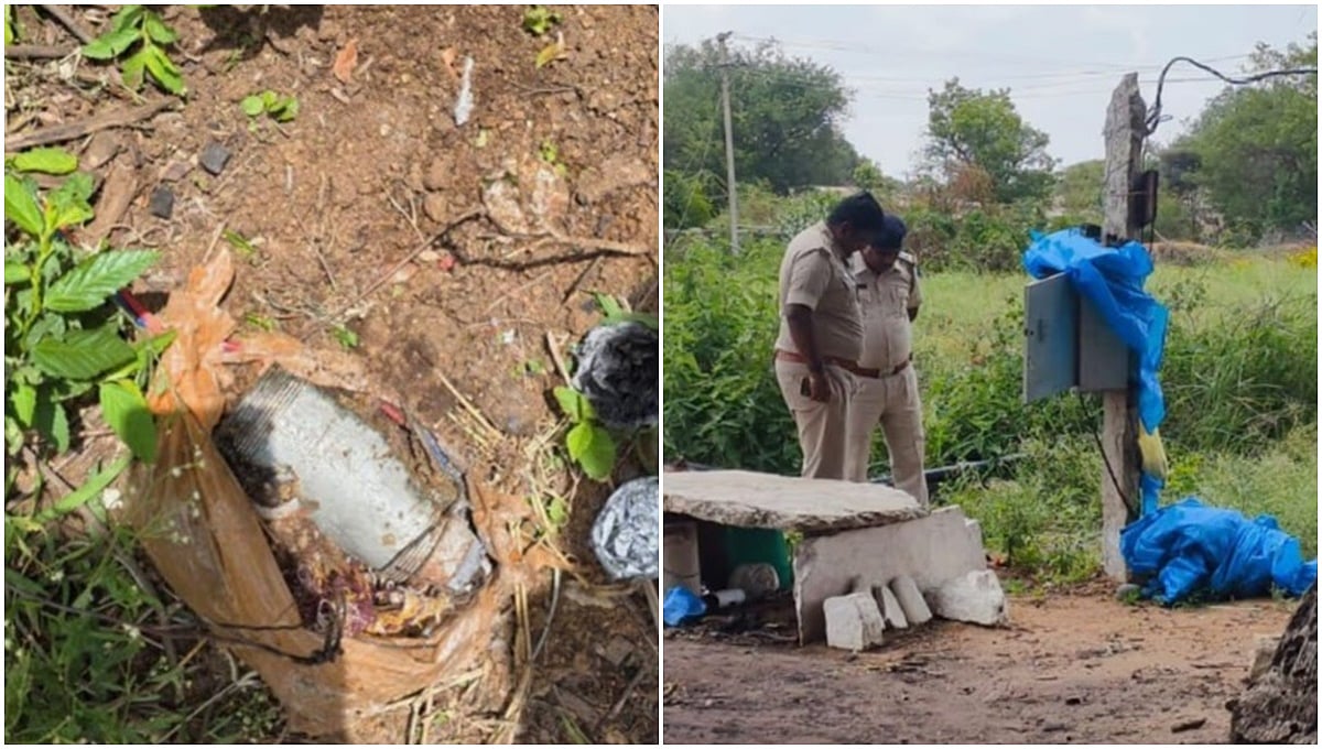 ಬೋರ್ವೆಲ್ ಮೋಟಾರ್ ಆನ್ ಮಾಡುತ್ತಿದ್ದಂತೆ ನಾಡಬಾಂಬ್ ಸ್ಫೋಟ; ಮತ್ತೊಂದು ಜೀವಂತ ಬಾಂಬ್ ಪತ್ತೆ; ಬೆಚ್ಚಿಬಿದ್ದ ತುಮಕೂರು!