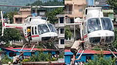 ನೇಪಾಳ ಪ್ರವಾಹ: ಪ್ರಾಣ ಉಳಿಸಿಕೊಳ್ಳಲು ಟೆರೇಸ್ ಮೇಲೆ ಟಿ-ಶರ್ಟ್ ಬೀಸಿದ ಯುವಕ, ರೋಚಕ ಕಾರ್ಯಾಚರಣೆಯ Video!