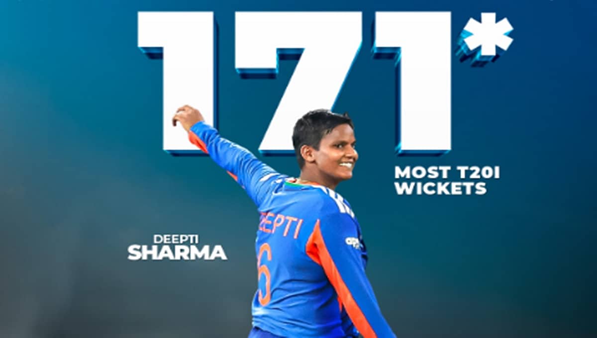 T20 ಕ್ರಿಕೆಟ್ನಲ್ಲಿ ವಿಶ್ವದಾಖಲೆ ಬರೆದ ದೀಪ್ತಿ ಶರ್ಮಾ: ಈ ದಾಖಲೆ ಬರೆದ ಮೊದಲ ಆಟಗಾರ್ತಿ!