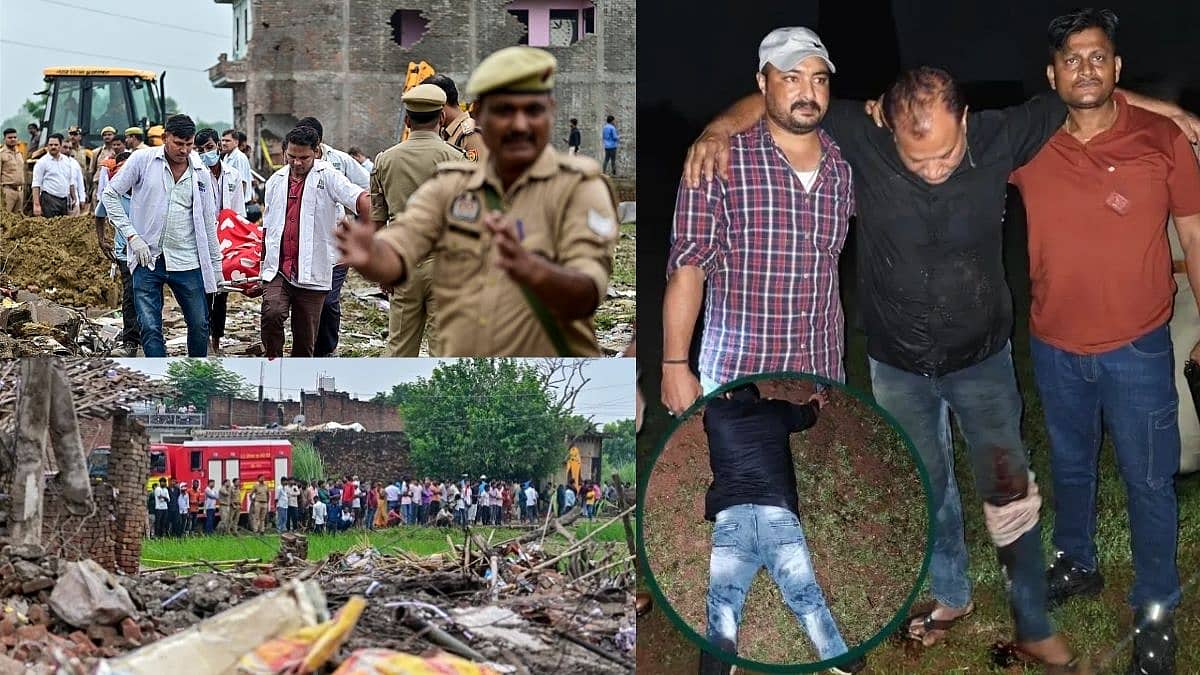 ಉತ್ತರ ಪ್ರದೇಶ ಪಟಾಕಿ ಕಾರ್ಖಾನೆ ದುರಂತ: 8 ಮಕ್ಕಳ ಸಾವಿಗೆ ಕಾರಣನಾದ ನೌಶಾದ್ ಎನ್ಕೌಂಟರ್ನಲ್ಲಿ ಬಂಧನ