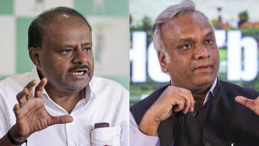 ರೆಸಾರ್ಟ್ನಲ್ಲಿ AEE ಪರೀಕ್ಷೆ ಬರೆಸಿದ ಪ್ರಿಯಾಂಕ್; ಮಿಸ್ಟರ್ ಖರ್ಗೆ, ನನ್ನ ಹತ್ರ ನಿಮ್ಮ ಆಟ ನಡೆಯಲ್ಲ: ಕುಮಾರಸ್ವಾಮಿ ವಾಗ್ದಾಳಿ