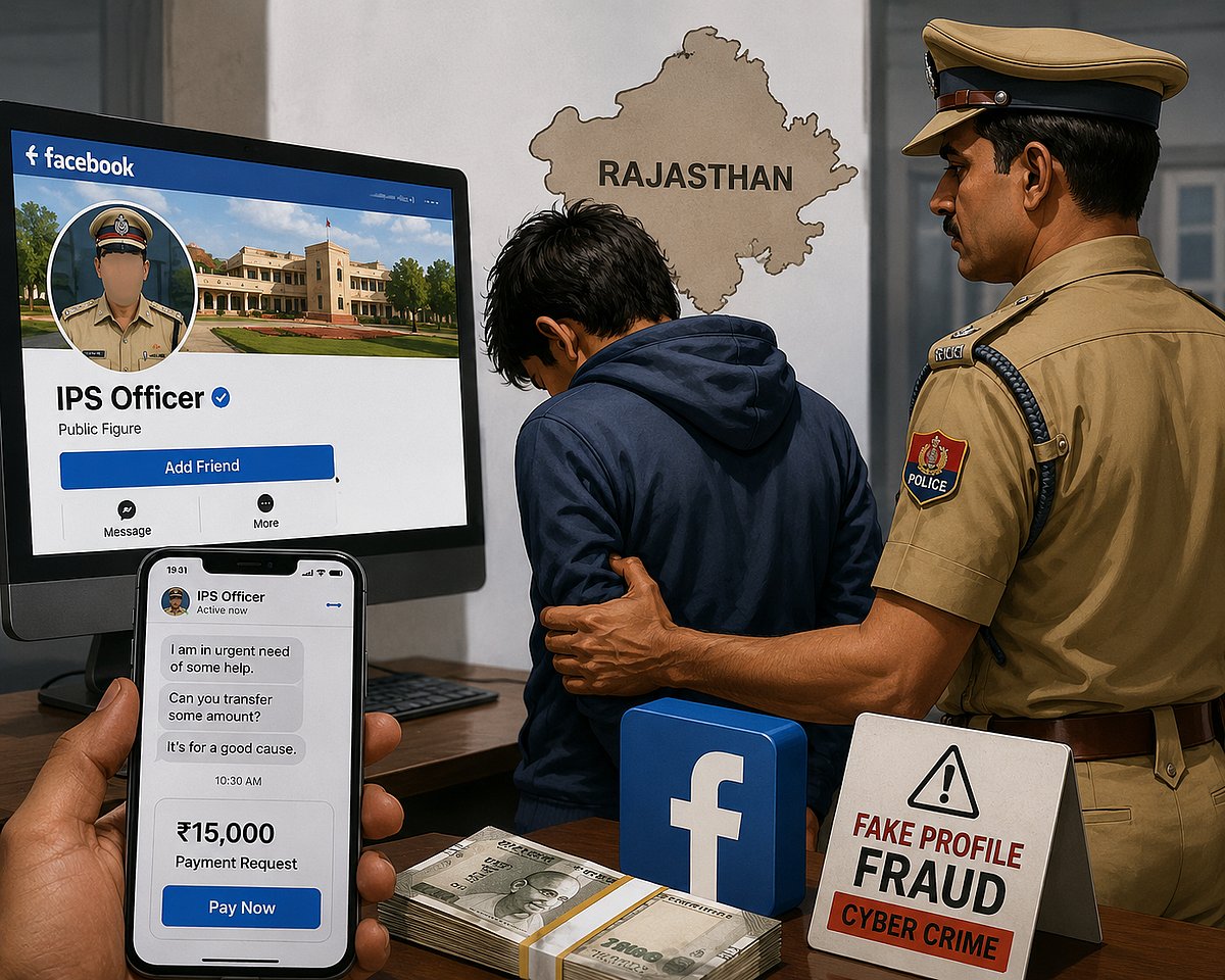 ಬೆಂಗಳೂರು: ಐಪಿಎಸ್ ಅಧಿಕಾರಿ ಹೆಸರಿನಲ್ಲಿ ನಕಲಿ ಫೇಸ್‌ಬುಕ್ ಖಾತೆ ತೆರೆದು ವಂಚನೆ; ರಾಜಸ್ಥಾನದ ಅಪ್ರಾಪ್ತನನ್ನು ವಶಕ್ಕೆ ಪಡೆದ ಪೊಲೀಸರು!