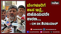 Watch | ಬೆಂಗಳೂರಿಗೆ ಶಾಪ ಇದ್ರೆ, ಬಿಜೆಪಿಯವರೇ ಕಾರಣ..., ಸುಮ್ನೆ ನನ್ನ ಕೆಳಕಬೇಡಿ...