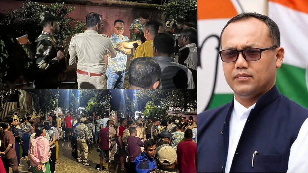 ಶಾಸಕನ ಮನೆ ಬಳಿ ಬಾಂಬ್ ದಾಳಿ: ಮಣಿಪುರ ಕಾಂಗ್ರೆಸ್ ಸಿಎಲ್ಪಿ ನಾಯಕ ಮೇಘಚಂದ್ರ ಸಿಂಗ್ ಮನೆ ಗೇಟ್ ಬಳಿ ಹ್ಯಾಂಡ್ ಗ್ರೆನೇಡ್ ಸ್ಫೋಟ