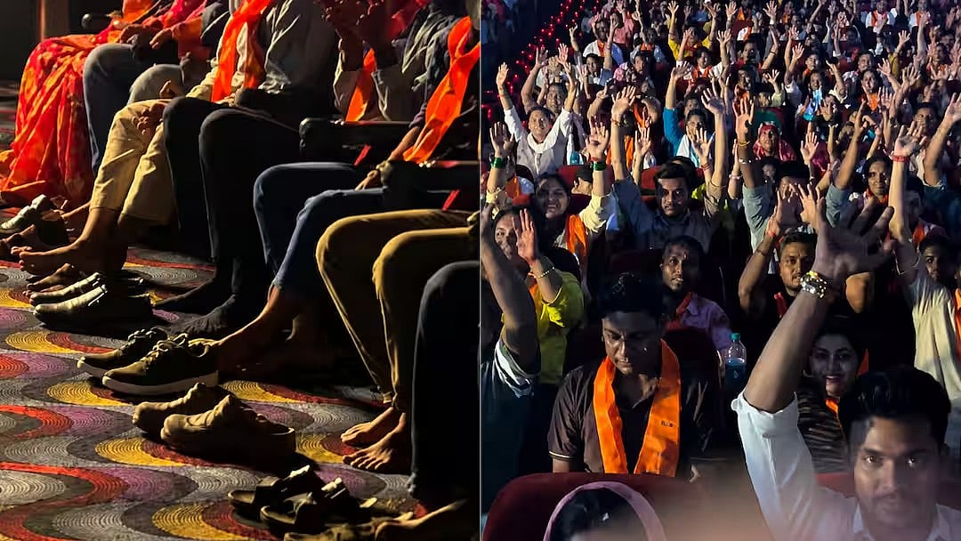 Hanuman Ansh: ಥಿಯೇಟರ್ ಗಳಲ್ಲಿ ಭಕ್ತಿಯ ಅಲೆ; ಚಪ್ಪಲ್ಲಿ ಬಿಚ್ಚಿಟ್ಟು, ಹನುಮಾನ್ ಚಾಲೀಸಾ ಪಠಿಸಿದ ಪ್ರೇಕ್ಷಕರು! Video ವೈರಲ್