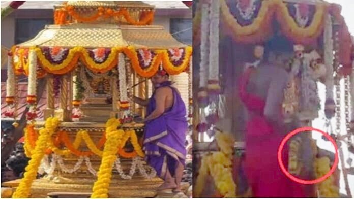 ಉಡುಪಿ: ವಿಟ್ಲಪಿಂಡಿ ಉತ್ಸವದ ವೇಳೆ ಸ್ವಾಮೀಜಿಗಳ ಕೈಯಿಂದ ಜಾರಿದ ಶ್ರೀಕೃಷ್ಣನ ಉತ್ಸವ ಮೂರ್ತಿ; ಭಕ್ತರಲ್ಲಿ ಆತಂಕ!