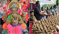ಗಣೇಶ ಚತುರ್ಥಿಗೆ ಮಾರುಕಟ್ಟೆಯಲ್ಲಿ ಕಂಡ ಕಲರ್‌ಫುಲ್ ಗಣಪತಿ ಮೂರ್ತಿಗಳು