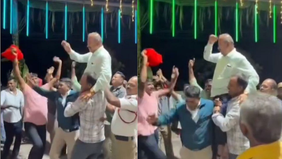 ಬಿಜೆಪಿ ಶಾಸಕ ಚೆನ್ನಬಸಪ್ಪರನ್ನು ಹೆಗಲ ಮೇಲೆ ಹೊತ್ತು ಕುಣಿದ ಪೊಲೀಸರು; ವಿಡಿಯೋ ವೈರಲ್ ಬೆನ್ನಲ್ಲೇ ಇಬ್ಬರು ಸಿಬ್ಬಂದಿ ಎತ್ತಗಂಡಿ!