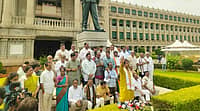 ಸರ್ಕಾರದ ಖಜಾನೆ ಖಾಲಿ: ಚೊಂಬು, ಚಿಪ್ಪು ಹಿಡಿದು ಸರ್ಕಾರದ ವಿರುದ್ದ ಬಿಜೆಪಿ-ಜೆಡಿಎಸ್ ಪ್ರತಿಭಟನೆ! Video