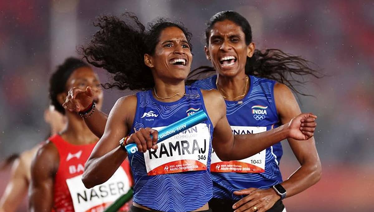 Asian Games 2026: 4x400m ರಿಲೇಯಲ್ಲಿ ಕನ್ನಡತಿ ಪೂವಮ್ಮ ಒಳಗೊಂಡ ಮಹಿಳಾ ತಂಡಕ್ಕೆ ಚಿನ್ನ!