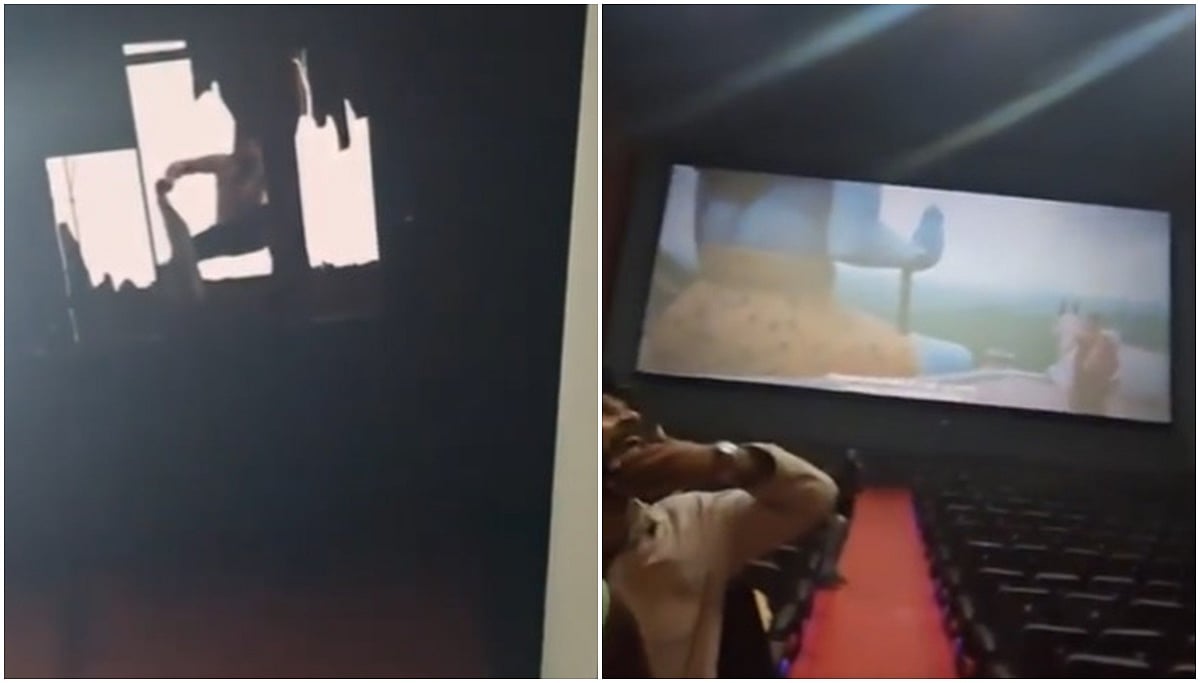 ಬೆಂಗಳೂರು: ಸಿನಿಮಾ ಪ್ರದರ್ಶನ ವೇಳೆ ಥಿಯೇಟರ್‌ನಲ್ಲಿ ಮೇಲ್ಛಾವಣಿ ಕುಸಿತ; ಮೂವರಿಗೆ ಗಾಯ; Video