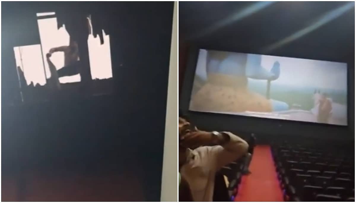 ಬೆಂಗಳೂರು: ಸಿನಿಮಾ ಪ್ರದರ್ಶನ ವೇಳೆ ಥಿಯೇಟರ್ನಲ್ಲಿ ಮೇಲ್ಛಾವಣಿ ಕುಸಿತ; ಮೂವರಿಗೆ ಗಾಯ; Video