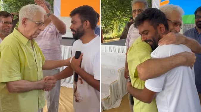 CJP ಪ್ರತಿಭಟನೆಗೆ ಕೈಜೋಡಿಸಿದ ನಸೀರುದ್ದೀನ್ ಶಾ; ನಟನನ್ನು ಅಪ್ಪಿಕೊಂಡು ಕಣ್ಣೀರಿಟ್ಟ ಅಭಿಜೀತ್ ದೀಪ್ಕೆ; Video!