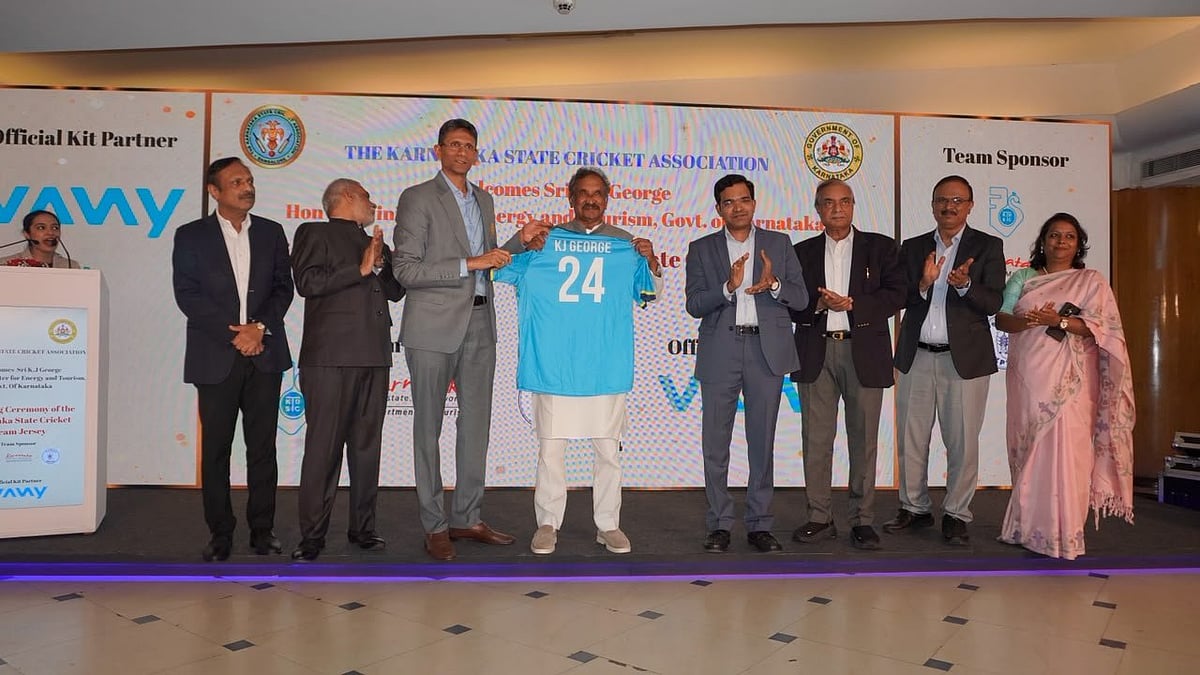 ಕರ್ನಾಟಕ ಕ್ರಿಕೆಟ್ ತಂಡಗಳ ಜೆರ್ಸಿಗಳಿಗೆ KSTDC, JLR ಹಾಗೂ ಪ್ರವಾಸೋದ್ಯಮ ಇಲಾಖೆ ಪ್ರಾಯೋಜಕತ್ವ: ಕೆ.ಜೆ ಜಾರ್ಜ್