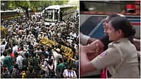ದೆಹಲಿ ಪೊಲೀಸರ ವಿರುದ್ಧ ಲೈಂಗಿಕ ಕಿರುಕುಳ ಆರೋಪ: ಪ್ರತಿಭಟನೆ ಮುಂದುವರಿಕೆ, ಹಲವರು ವಶಕ್ಕೆ! Video