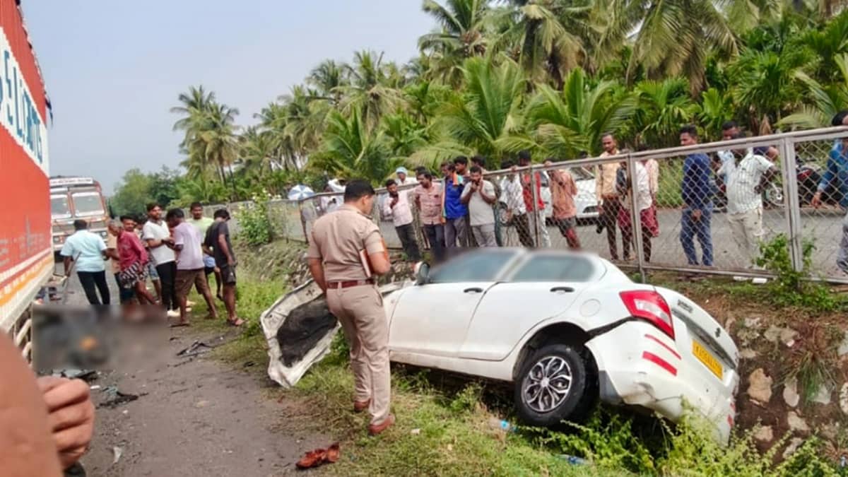 ಚಿತ್ರದುರ್ಗ: ಚಲಿಸುತ್ತಿದ್ದ ಲಾರಿಯ ಟೈರ್ ಬ್ಲಾಸ್ಟ್, ಕಾರು ಡಿಕ್ಕಿ: ಭೀಕರ ಅಪಘಾತದಲ್ಲಿ ಮೂವರು ದುರ್ಮರಣ!