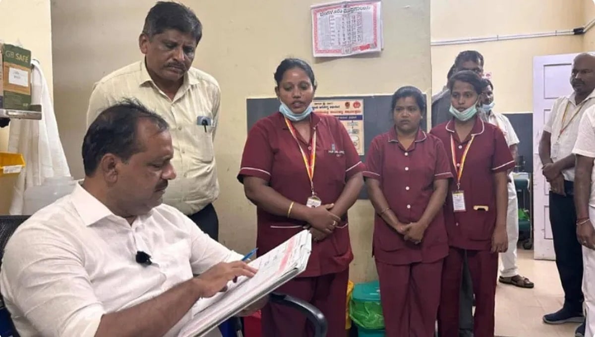 ಮಧ್ಯರಾತ್ರಿ ರಾತ್ರಿ ಚನ್ನಪಟ್ಟಣ ಆಸ್ಪತ್ರೆಗೆ ಸಚಿವ ಯು.ಟಿ ಖಾದರ್ ಭೇಟಿ: ಔಷಧಿ ವಿಚಾರದಲ್ಲಿ ಸಿಬ್ಬಂದಿ ಮೇಲೆ ಗರಂ
