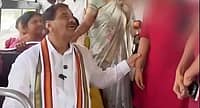 'ಮಹಾಲಕ್ಷ್ಮಿ ಯೋಜನೆ' ತಪಾಸಣೆ ವೇಳೆ ಕಾಲೇಜು ವಿದ್ಯಾರ್ಥಿನಿಯನ್ನು ಪದೇಪದೆ ಮುಟ್ಟಿದ Congress ಶಾಸಕ; Video Viral