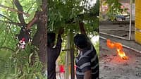 ಮಹಾಲಯ ಅಮಾವಾಸ್ಯೆಯಂದು ಪಿಡಬ್ಲೂಡಿ ಕಚೇರಿಯಲ್ಲಿ ವಾಮಾಚಾರ!