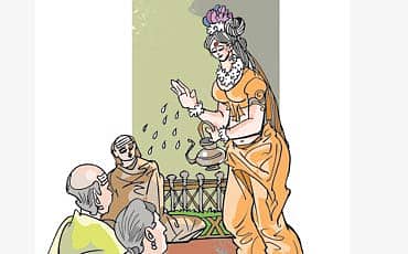 ತ್ರಿಮೂರ್ತಿಗಳು ಅವಳ ಮಡಿಲ ಮಕ್ಕಳಾದರು!