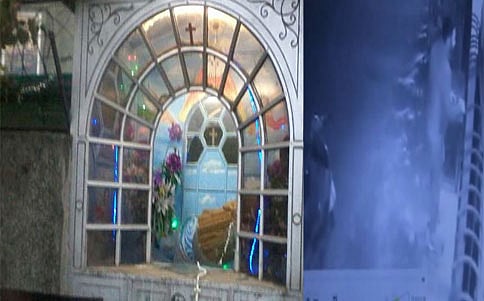 ದೆಹಲಿ ಚರ್ಚ್ಗೆ ದುಷ್ಕರ್ಮಿಗಳ ದಾಳಿ: ಸಿಸಿಟಿವಿಯಲ್ಲಿ ದೃಶ್ಯಾವಳಿಯಲ್ಲಿ ಸೆರೆ