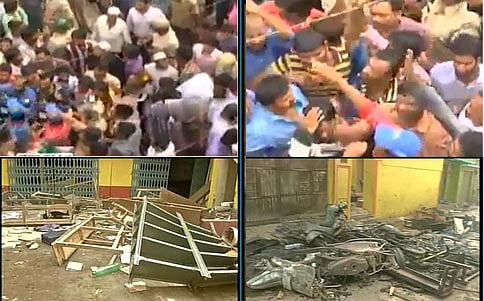 ವಿದ್ಯಾರ್ಥಿನಿಗೆ ಲೈಂಗಿಕ ಕಿರುಕುಳ, ಹಿಂಸೆಗೆ ತಿರುಗಿದ ಪೋಷಕರ ಪ್ರತಿಭಟನೆ