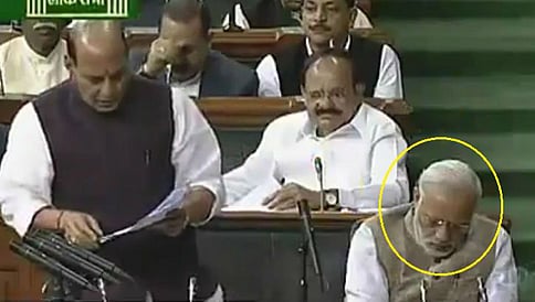 ಸಂಸತ್ತಿನಲ್ಲಿ ಪ್ರಧಾನಿ ಮೋದಿ ನಿದ್ದೆ ಮಾಡಿಲ್ಲ ಎಂಬುದಕ್ಕೆ ಇಲ್ಲಿದೆ ಸಾಕ್ಷಿ!