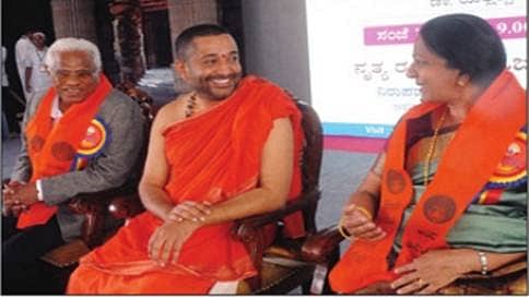 ಮೂರ್ತಿ ಸ್ಥಾಪನೆ ಮೂಢನಂಬಿಕೆಯಲ್ಲ: ವಿಶ್ವ ಸಂತೋಷ ಭಾರತಿ ಸ್ವಾಮಿಜಿ