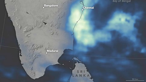 ಚೆನ್ನೈ ಜಲಪ್ರಳಯದ ಚಿತ್ರ ಸೆರೆ ಹಿಡಿದ ನಾಸಾ