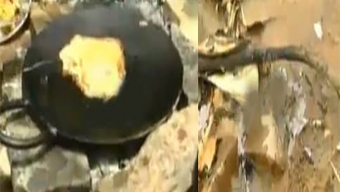 ಆನೇಕಲ್ ನ ಗ್ರಾಮವೊಂದರಲ್ಲಿ ಕುದಿಯುವ ನೀರಿನ ಹೊಂಡ