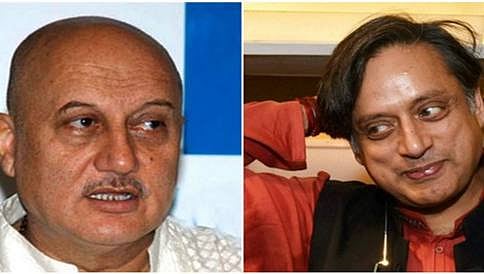 ಟ್ವಿಟರ್ ವಾರ್: ಶಶಿ ತರೂರ್ ರನ್ನು 'ಕಾಂಗಿ ಚಮಚ' ಎಂದ ಅನುಪಮ್ ಖೇರ್