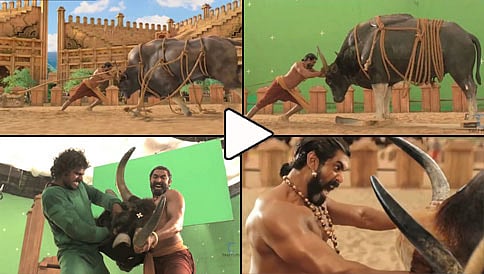 ಬಾಹುಬಲಿ ಚಿತ್ರದ ಬಲ್ಲಾಳದೇವನ ಗೂಳಿ ಗುದ್ದಾಟ ಮೂಡಿಬಂದಿದ್ದು ಹೇಗೆ ಗೊತ್ತಾ..?