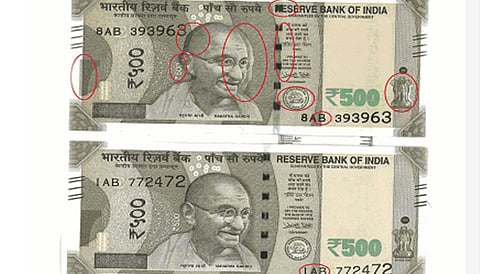 ಗೊಂದಲಕ್ಕೆ ಕಾರಣವಾದ ಹೊಸ 500ರು. ನೋಟಿನ ಬಣ್ಣ; ಮುದ್ರಣ ದೋಷ ಎಂದ ಆರ್ ಬಿಐ