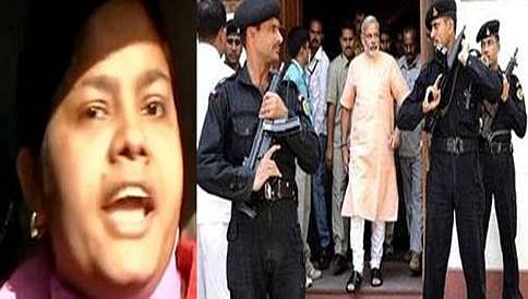 ಭೇಟಿಗೆ ನಿರಾಕರಣೆ: ಮೋದಿ ಬೆಂಗಾವಲು ಪಡೆ ಮೇಲೆ ಹೂವಿನ ಕುಂಡ ಎಸೆದ ಮಹಿಳೆ