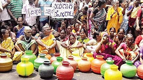 ಕುಡಿಯುವ ನೀರಿಗಾಗಿ ಪ್ರತಿಭಟನೆ: ವೃದ್ಧೆ ಸಾವು