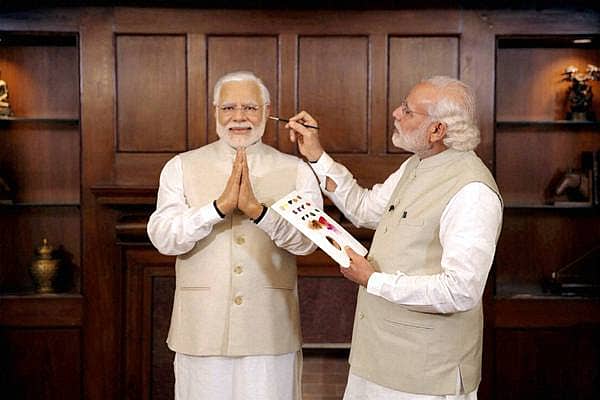 ಮೇಡಮ್ ಟುಸ್ಸಾಡ್ಸ್‌ ಮ್ಯೂಸಿಯಂನಲ್ಲಿನ ಮೇಣದ ಪ್ರತಿಮೆಯೊಂದಿಗೆ ಪ್ರಧಾನಿ ಮೋದಿ