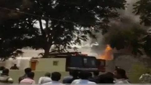 ಬೆಂಗಳೂರಿನಲ್ಲಿ ಅಗ್ನಿ ಆಕಸ್ಮಿಕ: ಹೊತ್ತಿ ಉರಿದ ಆಯಿಲ್ ಫ್ಯಾಕ್ಟರಿ