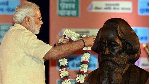 ರವೀಂದ್ರನಾಥ್ ಠಾಗೂರ್ 155 ನೇ ಜಯಂತಿ : ಪ್ರಧಾನಿ ಮೋದಿಯಿಂದ ಗೌರವಾರ್ಪಣೆ