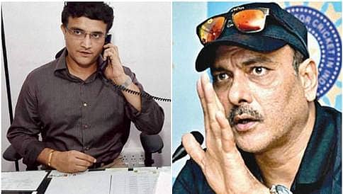 ಕೋಚ್ ಹುದ್ದೆ ಸಂದರ್ಶನಕ್ಕೆ ರವಿಶಾಸ್ತ್ರಿ ಗೈರು: ಶಾಸ್ತ್ರಿಗೆ ಗಂಗೂಲಿ ತಿರುಗೇಟು