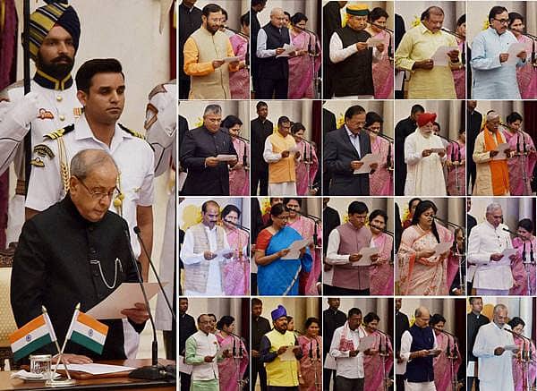 ನರೇಂದ್ರ ಮೋದಿ ಸಂಪುಟ ಪುನಾರಚನೆಯ ಚಿತ್ರಗಳು