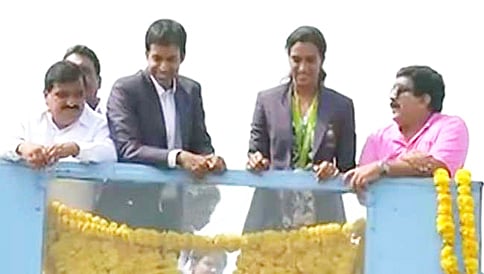 'ಬೆಳ್ಳಿ' ತಾರೆ ಪಿವಿ ಸಿಂಧುಗೆ ಅಭೂತಪೂರ್ವ ಸ್ವಾಗತ