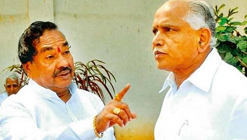 ರಾಯಣ್ಣ ಬ್ರಿಗೇಡ್ ಜಟಾಪಟಿ: ಈಶ್ವರಪ್ಪ ವಿರುದ್ದ ಅಮಿತ್ ಶಾ ಗೆ ಬಿಎಸ್ ವೈ ಪತ್ರ