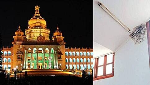 ವಿಧಾನಸೌಧ ವಜ್ರಮಹೋತ್ಸವ: ಮುರಿದ ಟೈಲ್ಸ್, ಮೇಲ್ಛಾವಣಿ ಸೋರಿಕೆ ಸೇರಿ ಹಲವು ವೈಫಲ್ಯಗಳು!