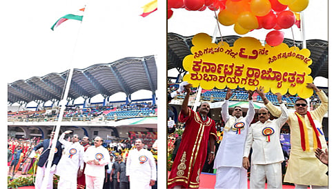62ನೇ ಕನ್ನಡ ರಾಜ್ಯೋತ್ಸವ: ಧ್ವಜಾರೋಹಣ ಮಾಡಿದ ಮುಖ್ಯಮಂತ್ರಿ ಸಿದ್ದರಾಮಯ್ಯ