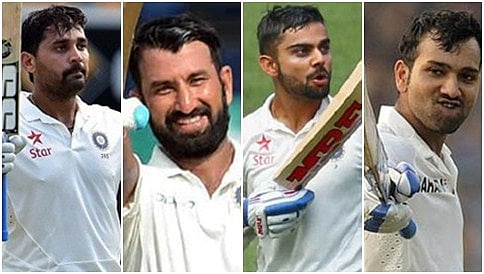 ಒಂದೇ ಇನ್ನಿಂಗ್ಸ್ನಲ್ಲಿ 1 ದ್ವಿಶತಕ, 3 ಶತಕ ದಾಖಲೆ ಬರೆದ ಟೀಂ ಇಂಡಿಯಾ ಆಟಗಾರರು
