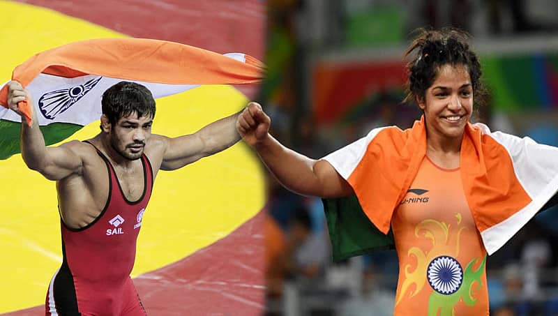 ಕಾಮನ್ ವೆಲ್ತ್ ರೆಸ್ಲಿಂಗ್ ಚಾಂಪಿಯನ್ ಷಿಪ್: ಭಾರತದ ಸುಶೀಲ್ ಕುಮಾರ್, ಸಾಕ್ಷಿ ಮಲ್ಲಿಕ್ ಗೆ ಚಿನ್ನ