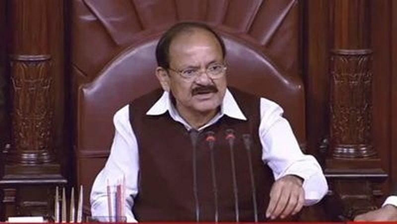 ಯಾರೂ ಕ್ಷಮೆ ಕೇಳುವುದಿಲ್ಲ: ರಾಜ್ಯ ಸಭೆಯಲ್ಲಿ ಪ್ರತಿಭಟನಾ ನಿರತ ಸಂಸದರಿಗೆ ವೆಂಕಯ್ಯ ನಾಯ್ಡು