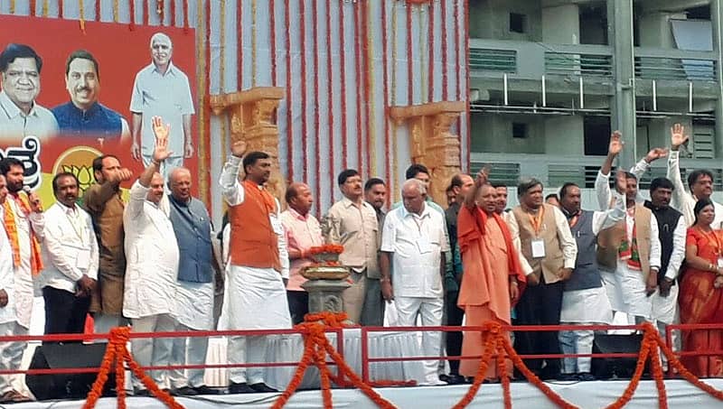 ಟಿಪ್ಪು ಆರಾಧಕರು ಅಧಿಕಾರಕ್ಕೆ ಬರಬಾರದು: ಹುಬ್ಬಳ್ಳಿಯಲ್ಲಿ ಯೋಗಿ ಆದಿತ್ಯನಾಥ್