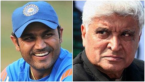 ವೀರೇಂದ್ರ ಸೆಹ್ವಾಗ್ 'ಅಶಿಕ್ಷಿತ' ಎಂಬ ಹೇಳಿಕೆ ಹಿಂಪಡೆದ ಜಾವೇದ್ ಅಖ್ತರ್